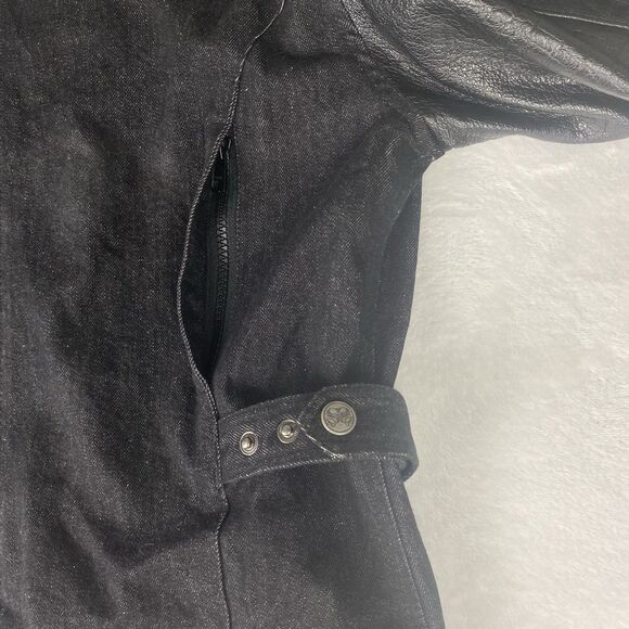 Speed Strength Motorcycle Jacket Womens Small Black Leather Cafe Racer Biker - Picture 7 of 13